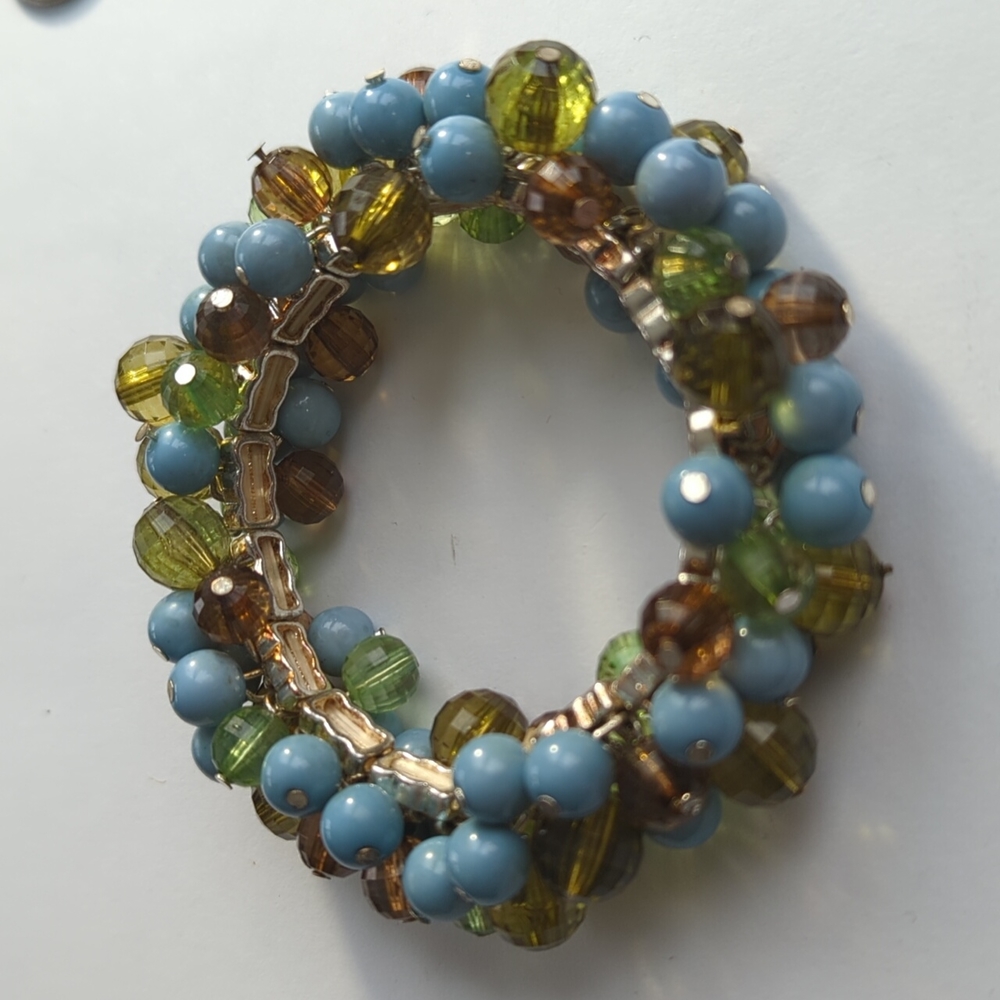 Vintage Beaded Stretch Bracelet